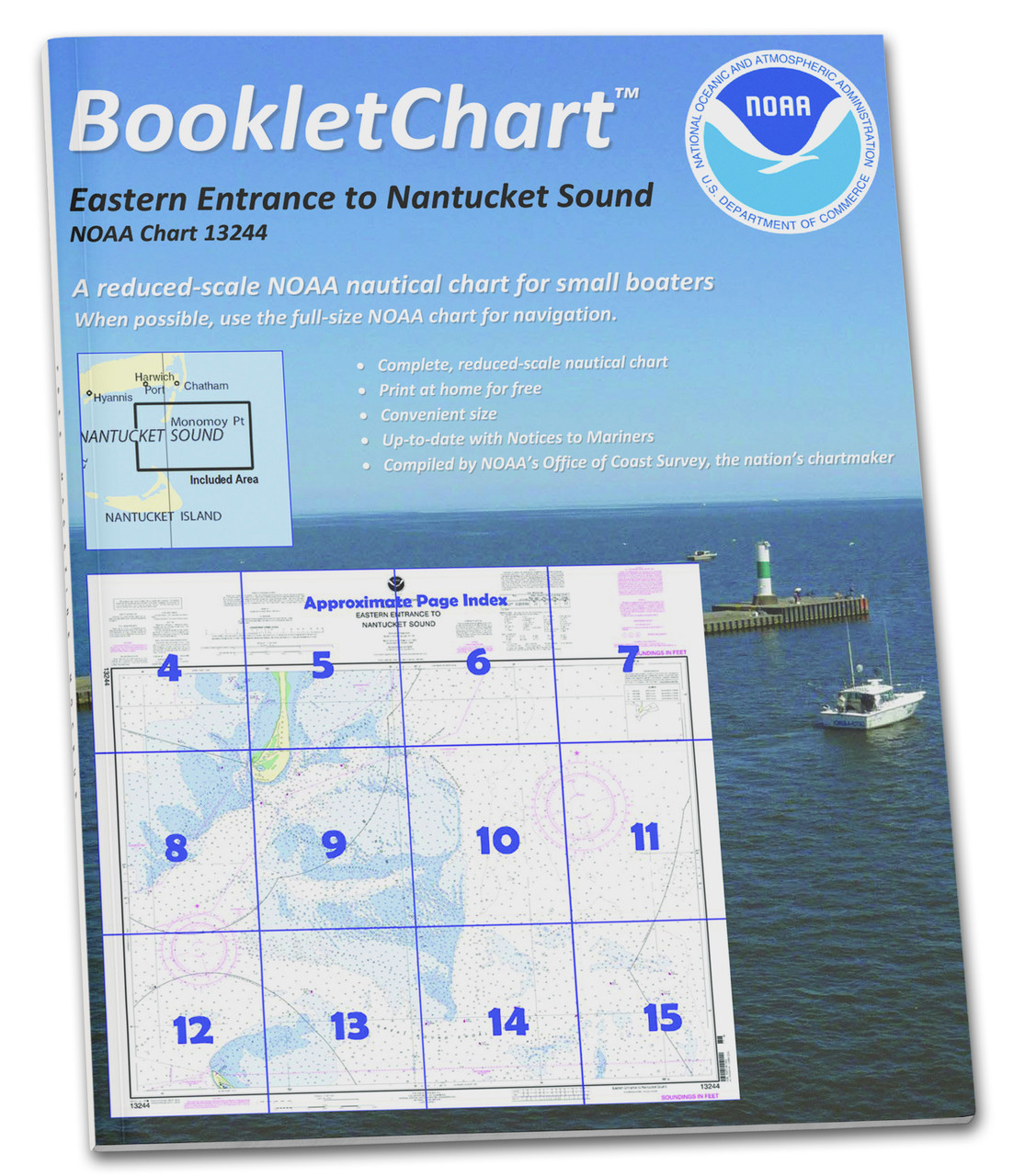 NOAA Booklet Chart 13244: Eastern Entrance to Nantucket Sound