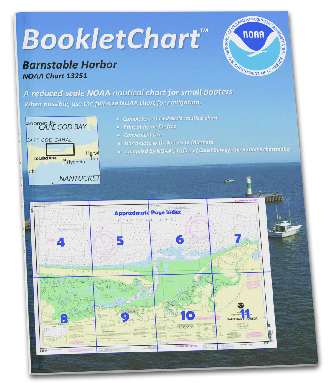 NOAA Booklet Chart 13251: Barnstable Harbor