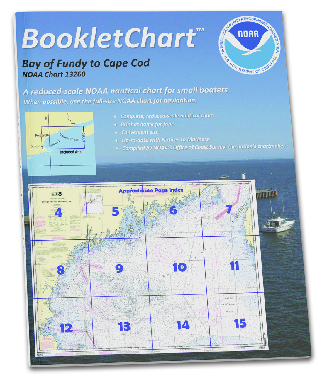 NOAA BookletChart 13260: Bay of Fundy to Cape Cod