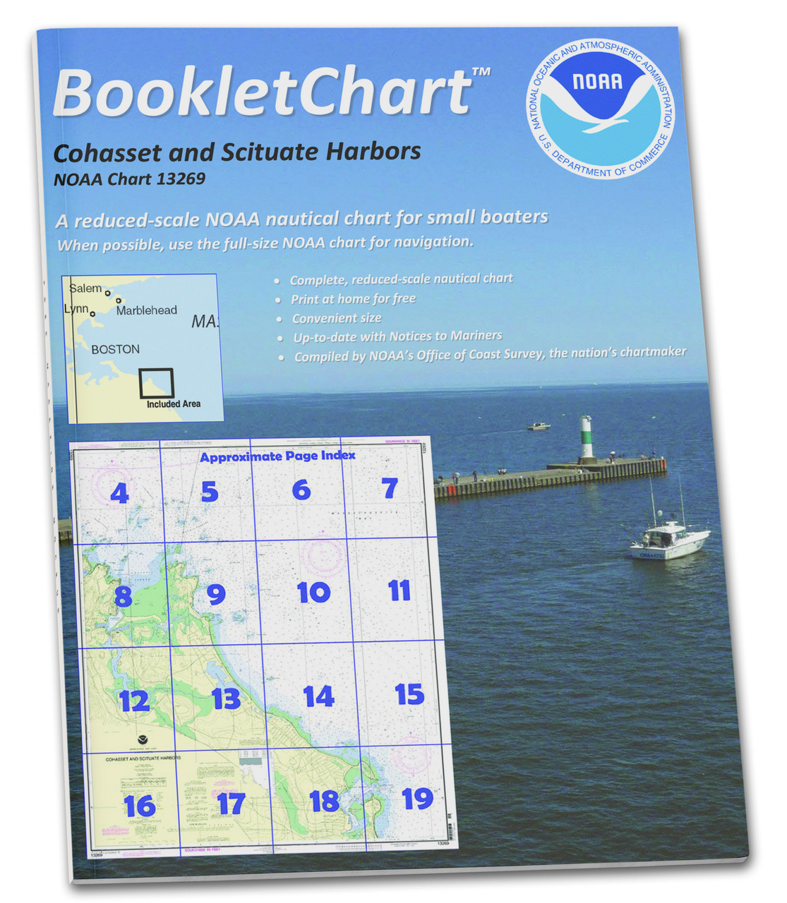 NOAA BookletChart 13269: Cohasset and Scituate Harbors