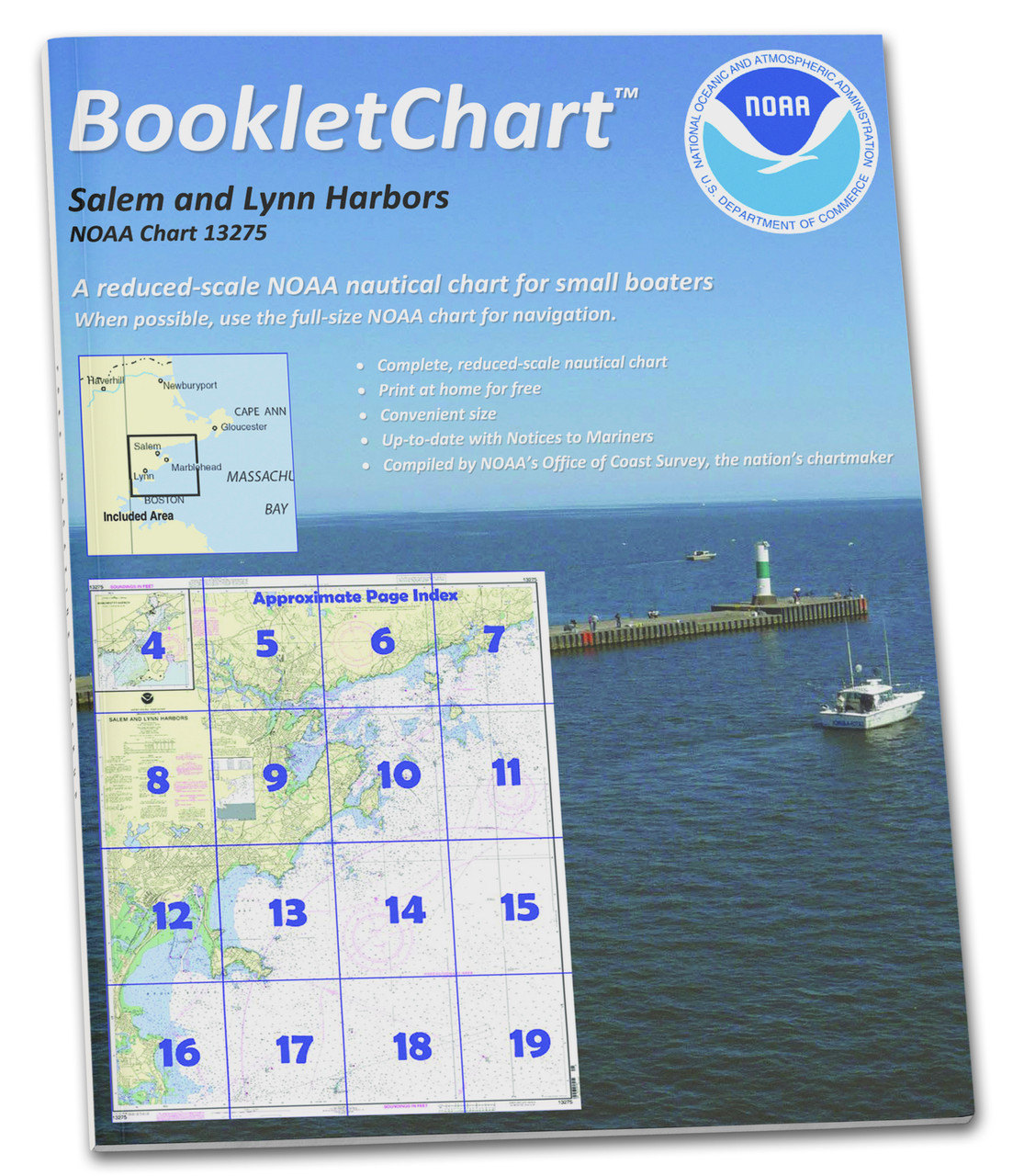 NOAA BookletChart 13275: Salem and Lynn Harbors; Manchester Harbor