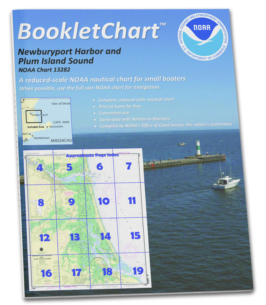 NOAA BookletChart 13282: Newburyport Harbor and Plum Island Sound