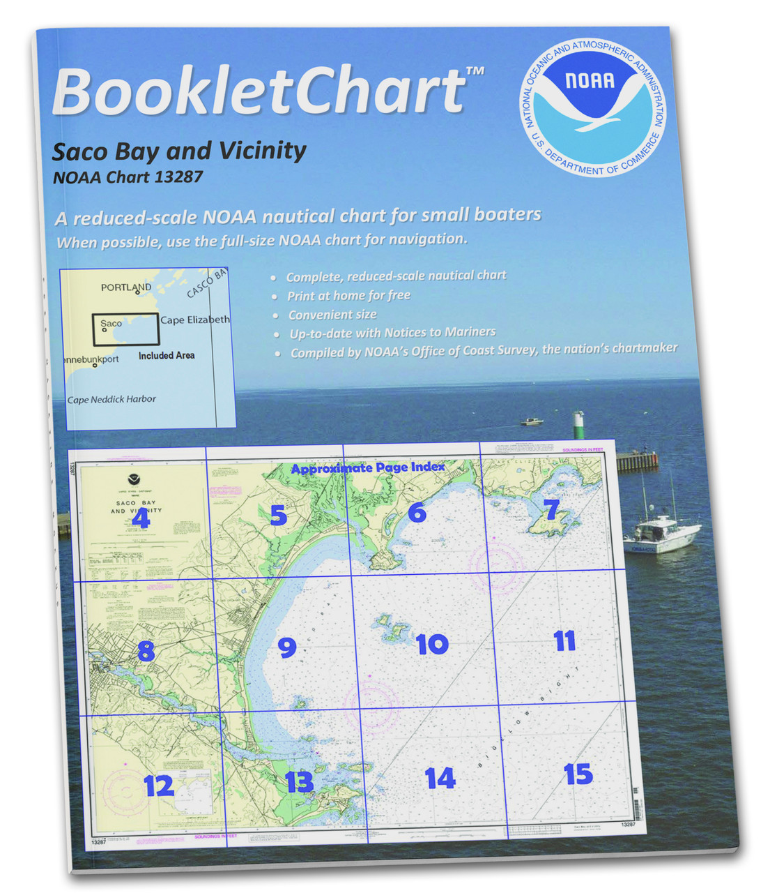 NOAA BookletChart 13287: Saco Bay and Vicinity