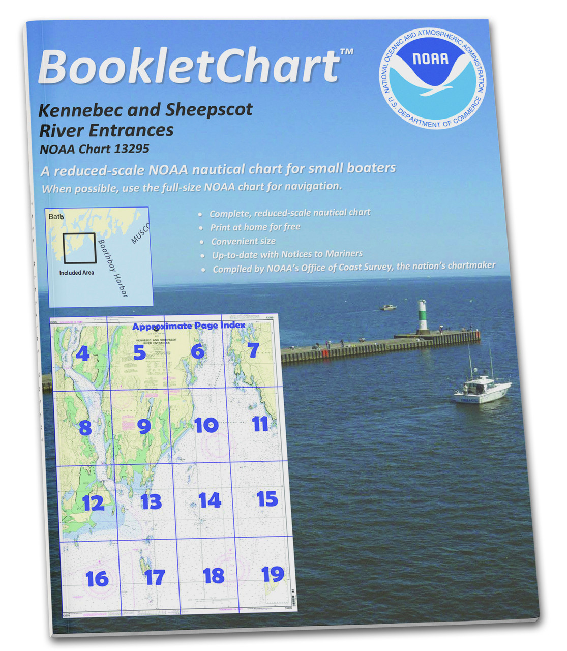 NOAA BookletChart 13295: Kennebec and Sheepscot River Entrances