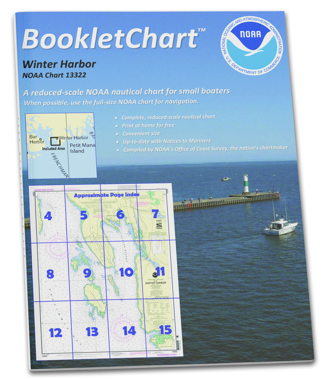 NOAA Booklet Chart 13322: Winter Harbor