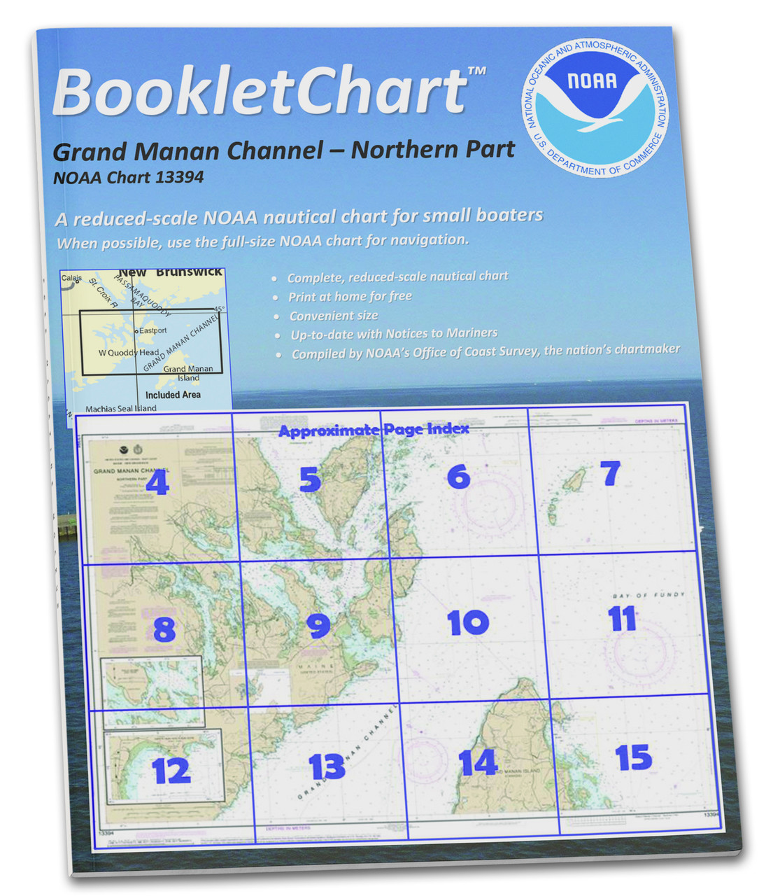 NOAA BookletChart 13394: Grand Manan Channel Northern Part; North Head and Flagg Cove