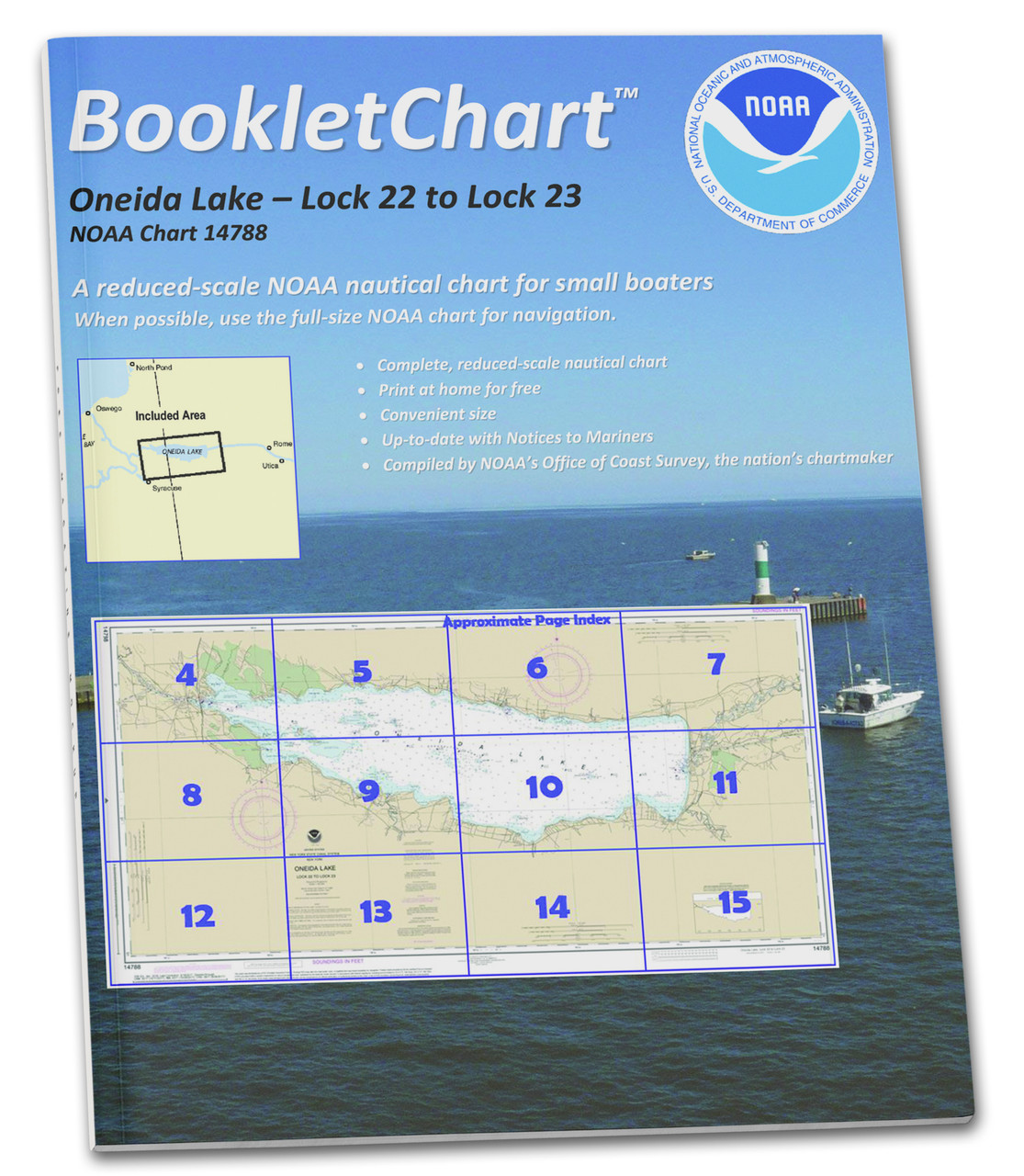HISTORICAL NOAA BookletChart 14788: Oneida Lake - Lock 22 to Lock 23