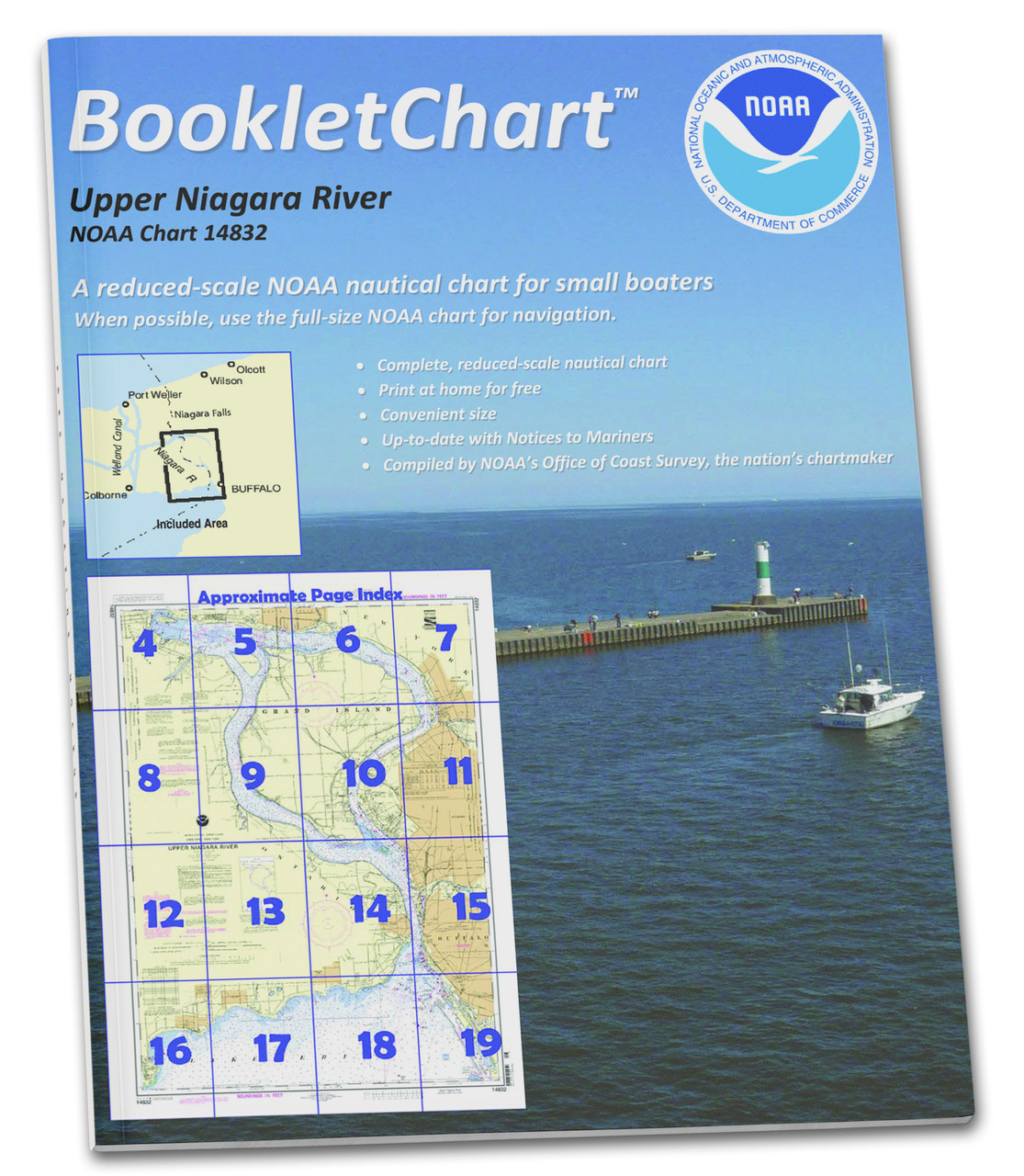 HISTORICAL NOAA BookletChart 14832: Niagara Falls to Buffalo