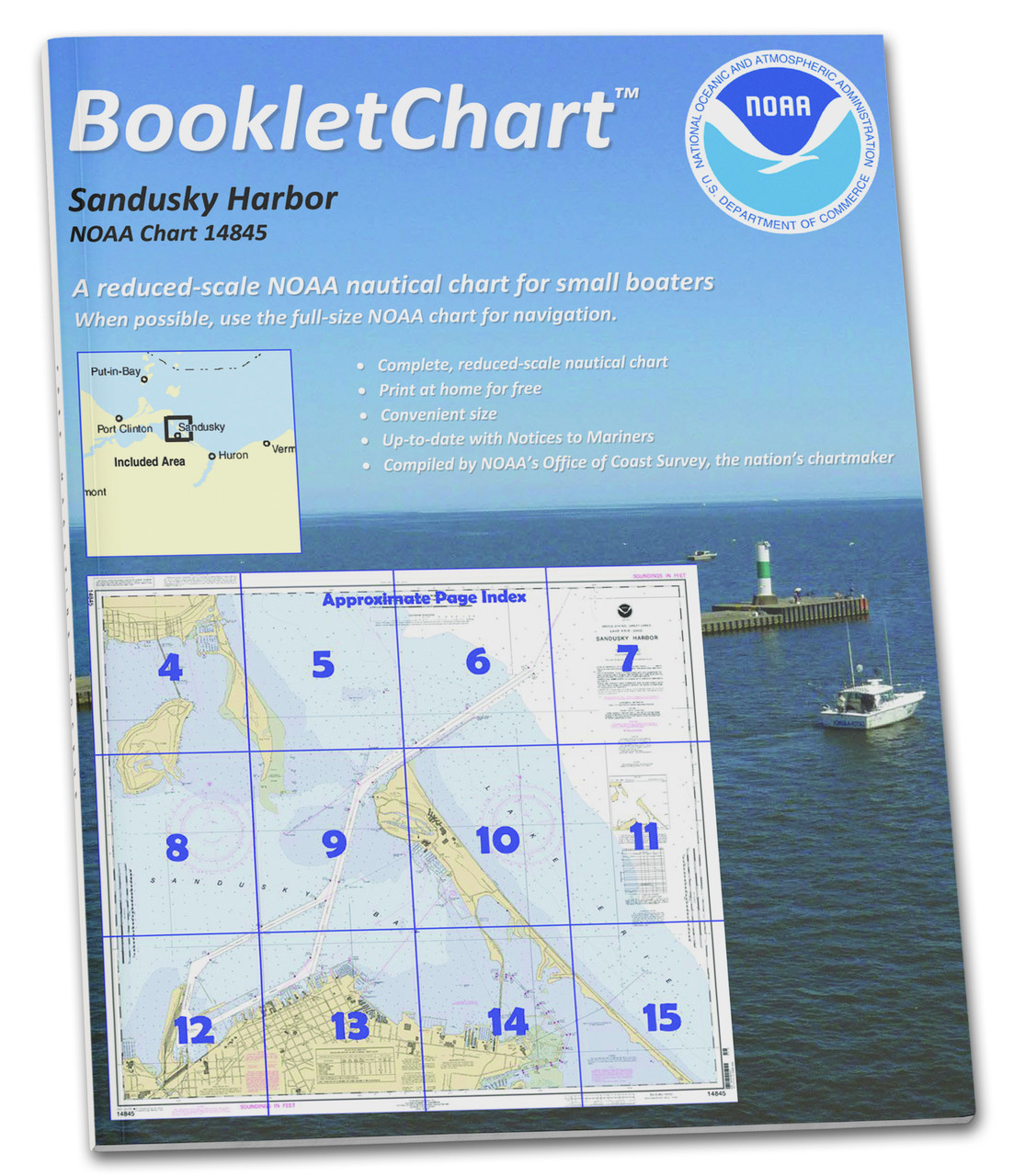 HISTORICAL NOAA Booklet Chart 14845: Sandusky Harbor