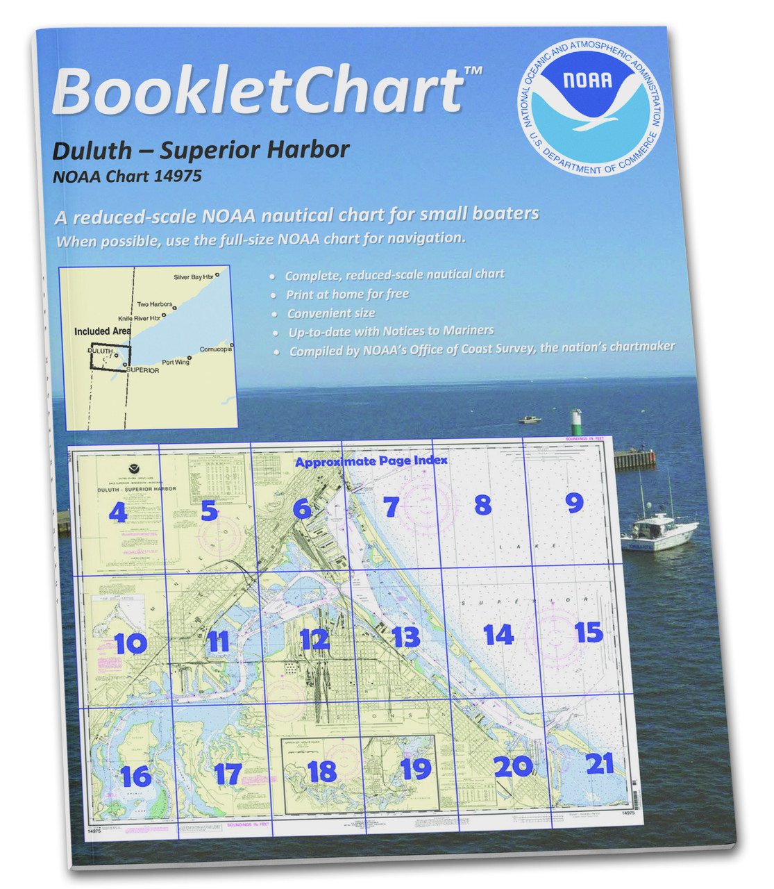 HISTORICAL NOAA BookletChart 14975: Duluth-Superior Harbor;Upper St. Louis River
