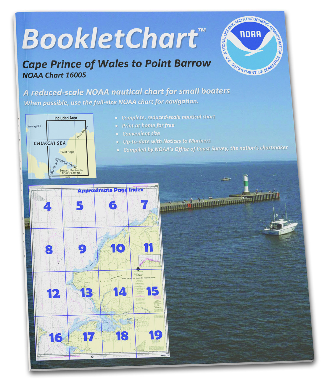 NOAA Booklet Chart 16005: Cape Prince of Wales to Pt. Barrow