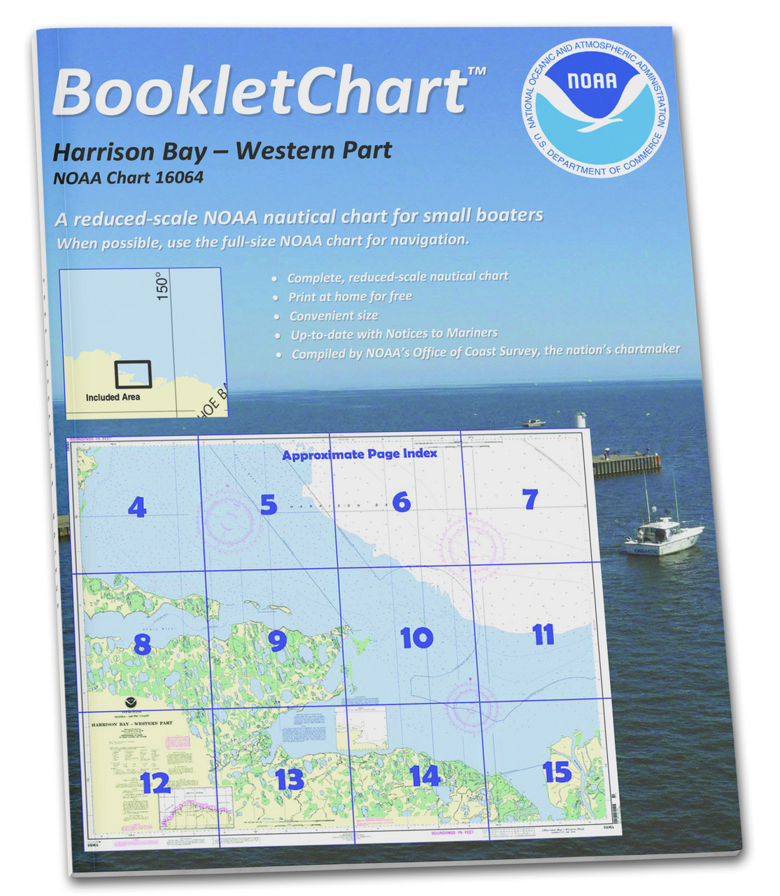 HISTORICAL NOAA Booklet Chart 16064: Harrison Bay-Western Part