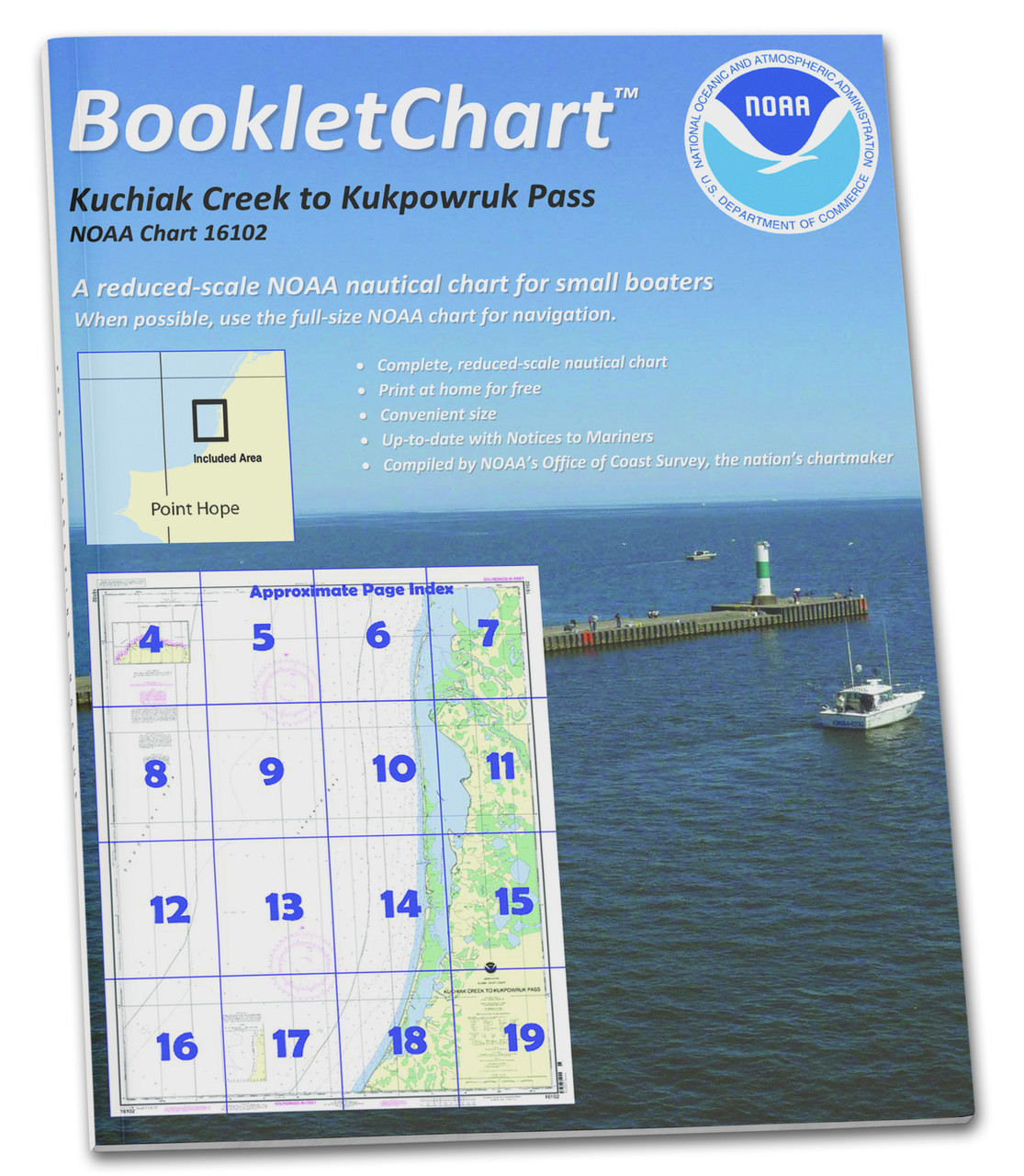 HISTORICAL NOAA Booklet Chart 16102: Kuchiak River to Kukpowruk Pass