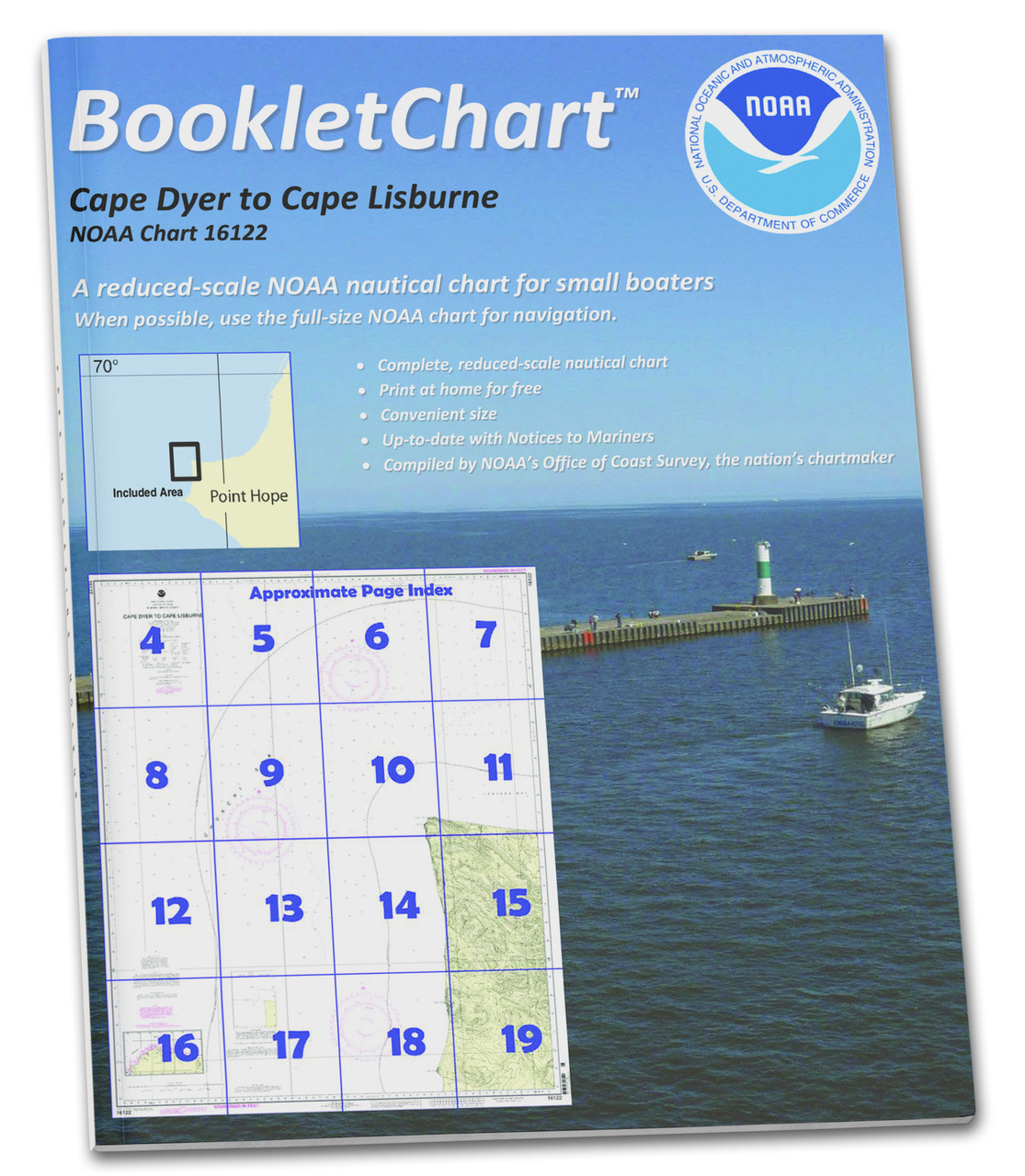 HISTORICAL NOAA Booklet Chart 16122: Cape Dyer to Cape Lisburge