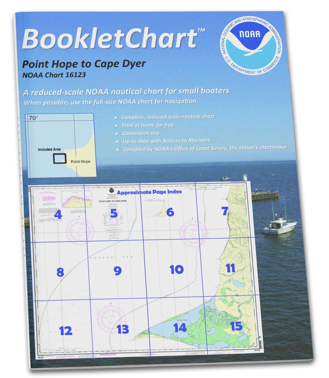 HISTORICAL NOAA Booklet Chart 16123: Point Hope to Cape Dyer