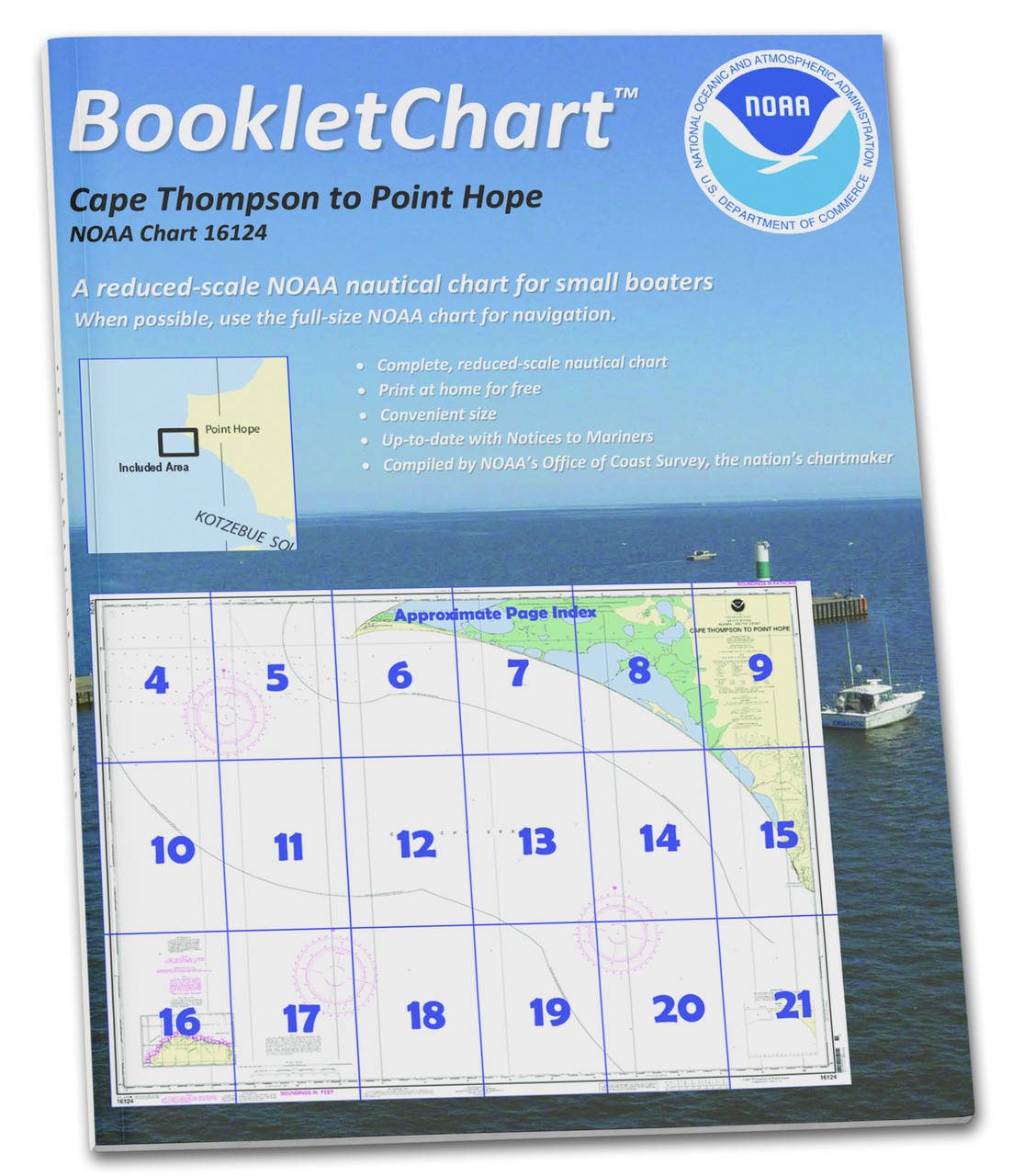 HISTORICAL NOAA Booklet Chart 16124: Cape Thompson to Point Hope