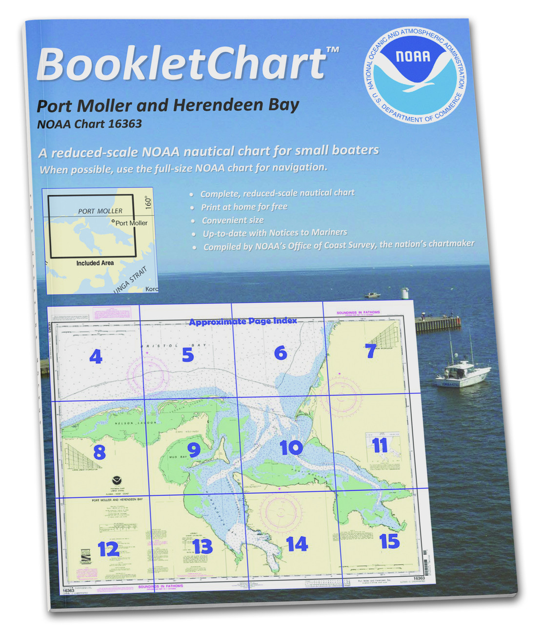 HISTORICAL NOAA Booklet Chart 16363: Port Moller and Herendeen Bay