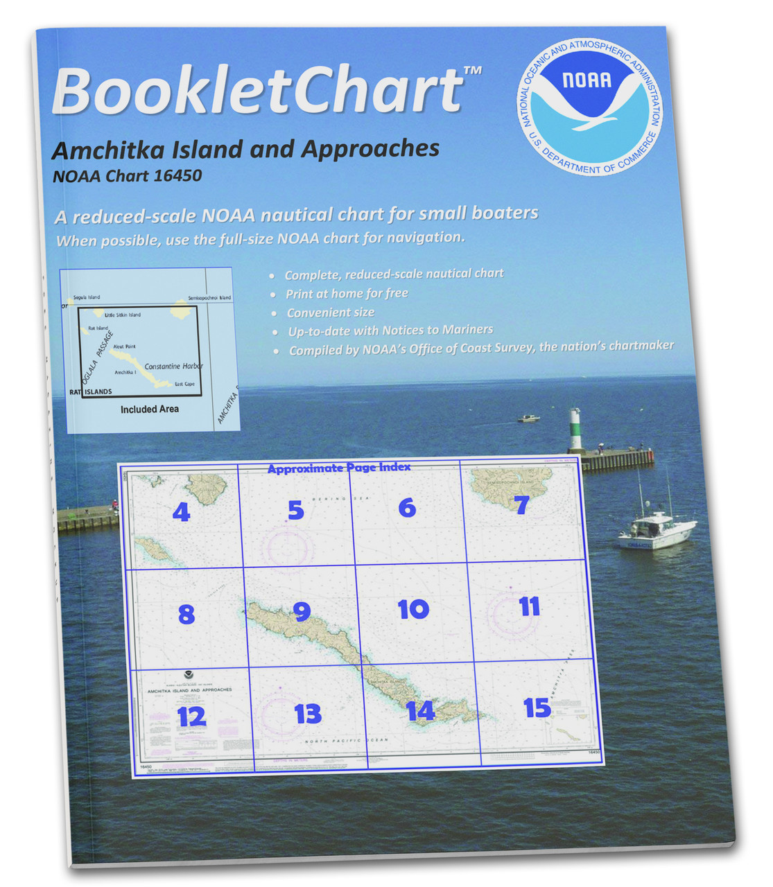 HISTORICAL NOAA Booklet Chart 16450: Amchitka Island and Approaches