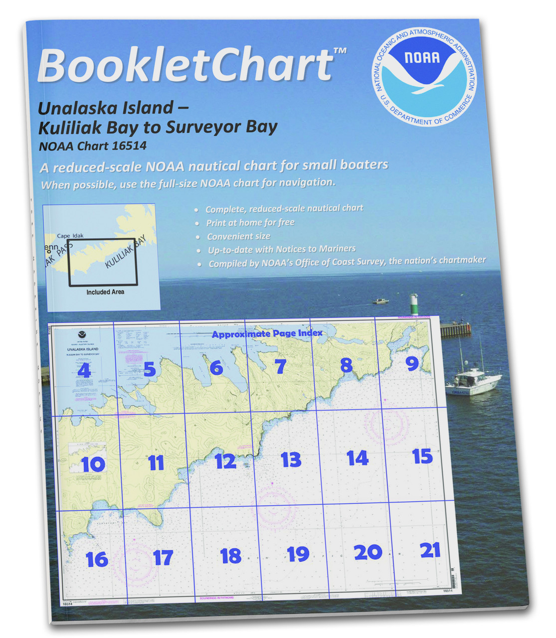 HISTORICAL NOAA Booklet Chart 16514: Kulikak Bay and Surveyor Bay