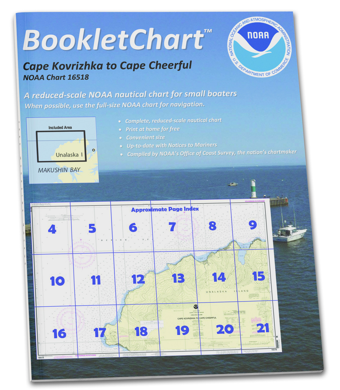 HISTORICAL NOAA BookletChart 16518: Cape Kavrizhka to Cape Cheerful