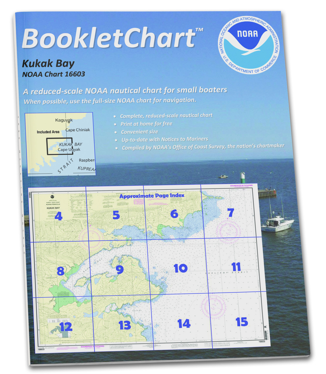 HISTORICAL NOAA Booklet Chart 16603: Kukak Bay: Alaska Peninsula