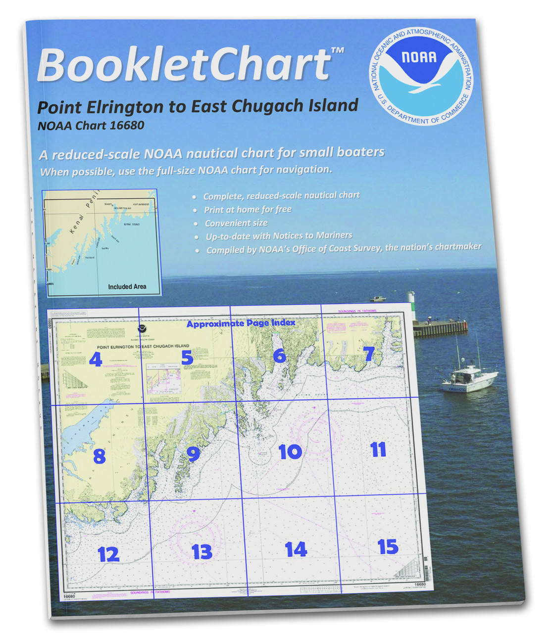 NOAA BookletChart 16680: Point Elrington to East Chugach Island