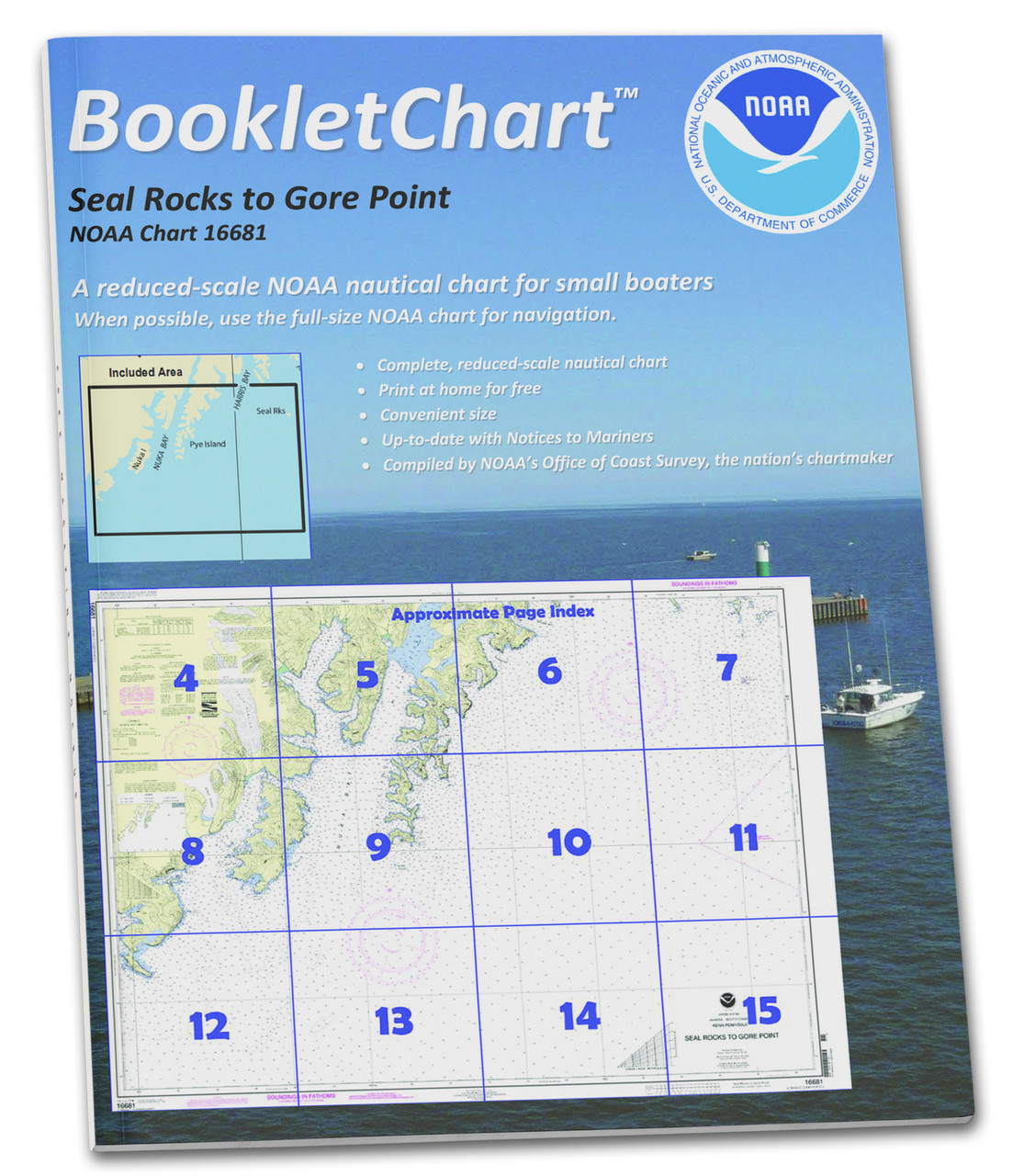 HISTORICAL NOAA BookletChart 16681: Seal Rocks to Gore Point