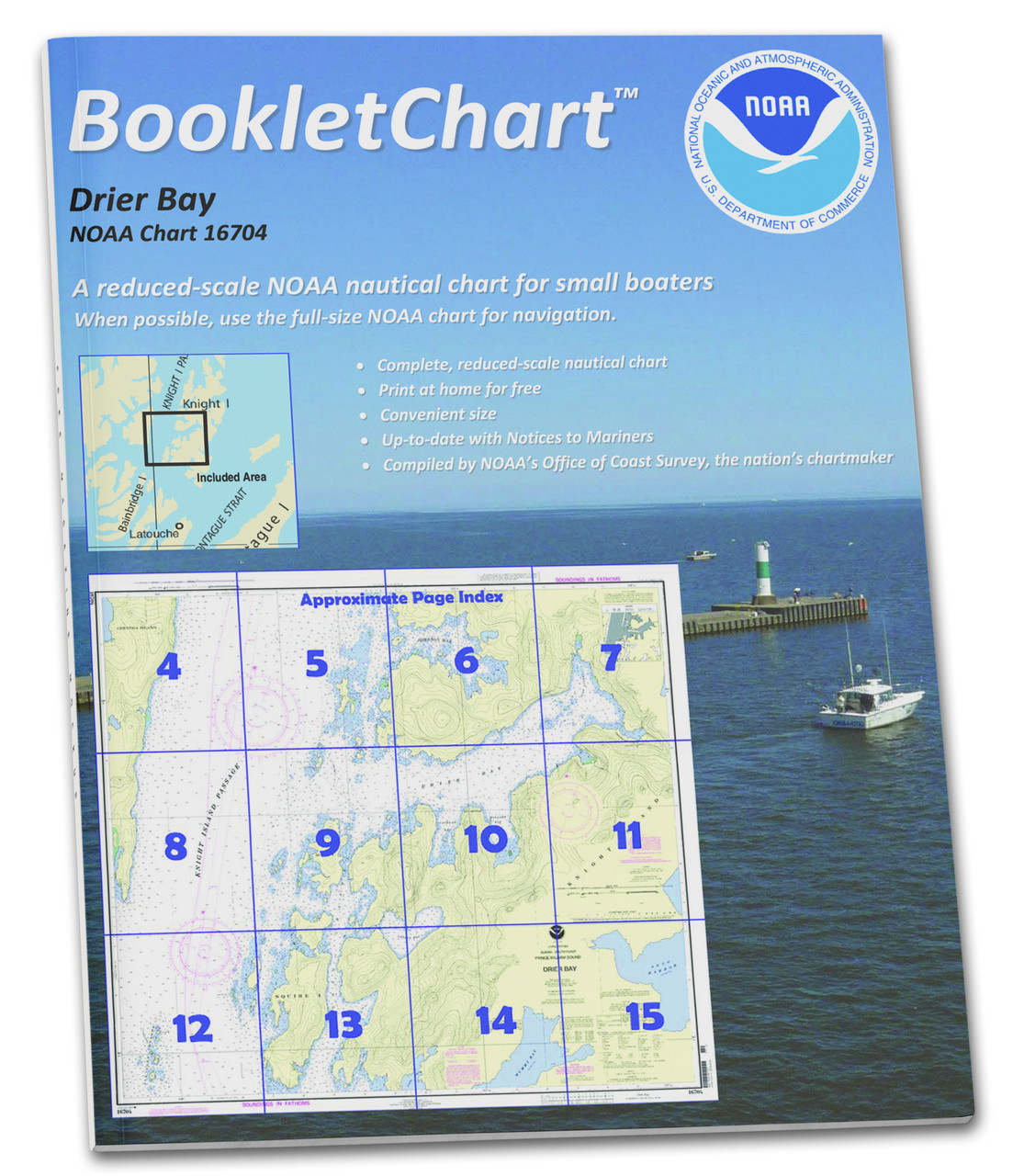 HISTORICAL NOAA BookletChart 16704: Drier Bay: Prince William Sound
