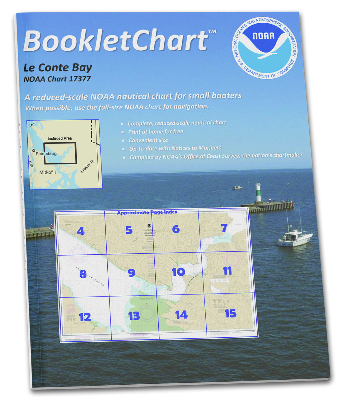 HISTORICAL NOAA Booklet Chart 17377: Le Conte Bay