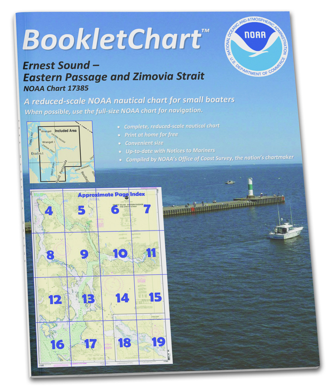 NOAA BookletChart 17385: Ernest Sound-Eastern Passage and Zimovia Strait;Zimovia Strait