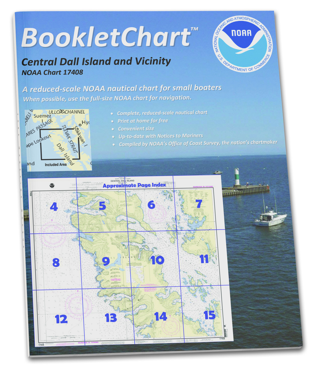 NOAA BookletChart 17408: Central Dall Island and Vicinity