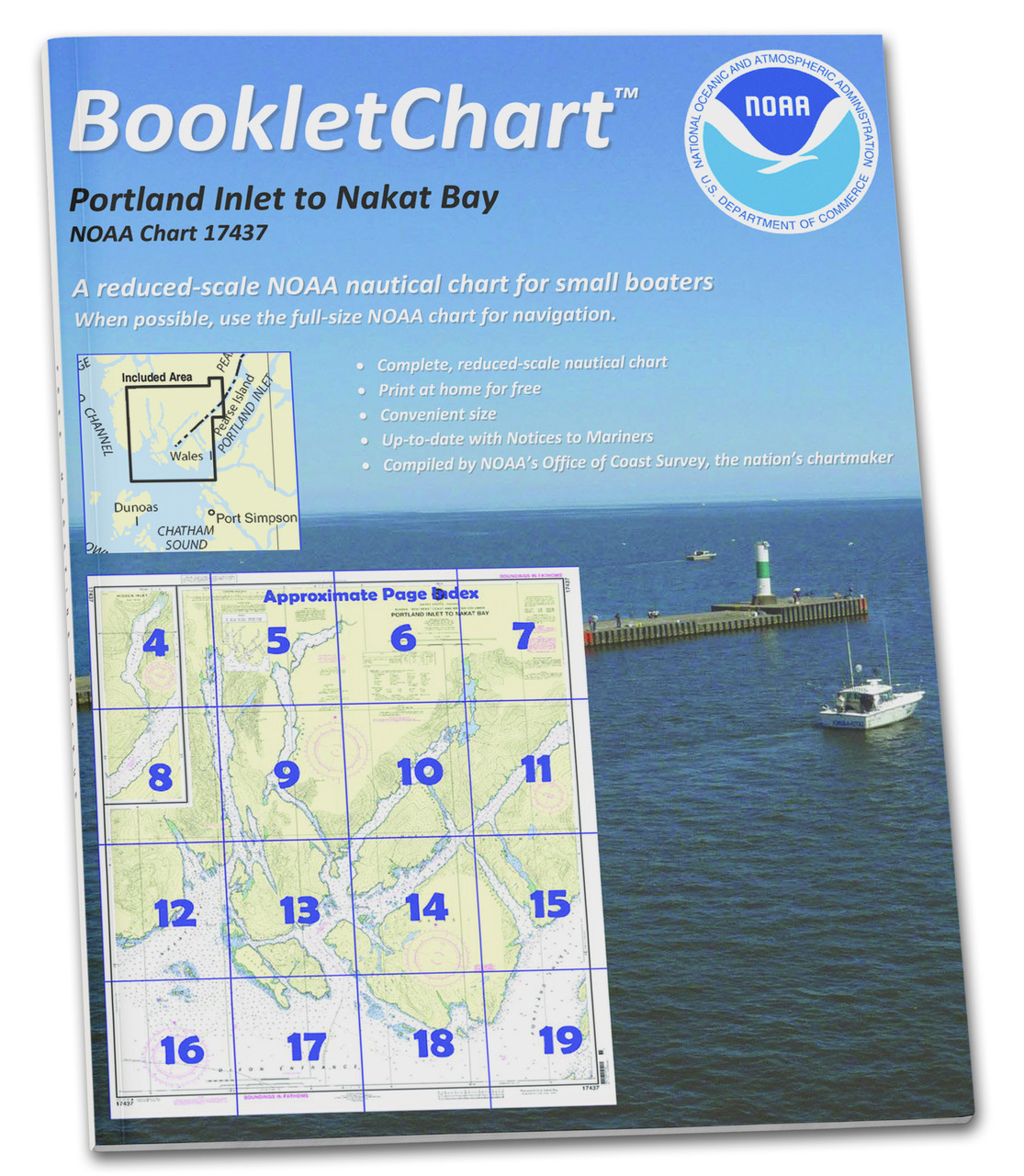 HISTORICAL NOAA BookletChart 17437: Portland Inlet to Nakat Bay