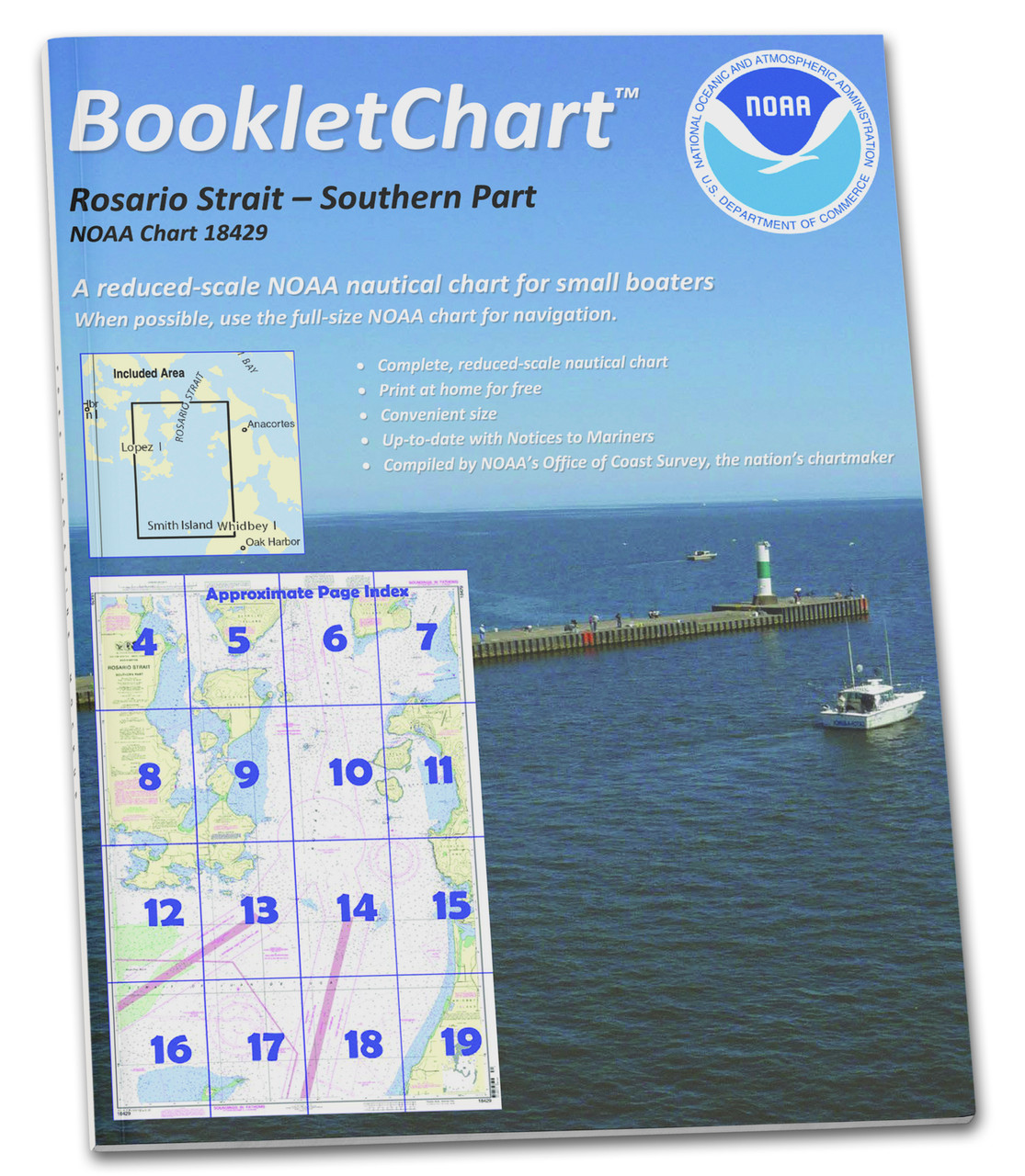 NOAA BookletChart 18429: Rosario Strait-Southern Part