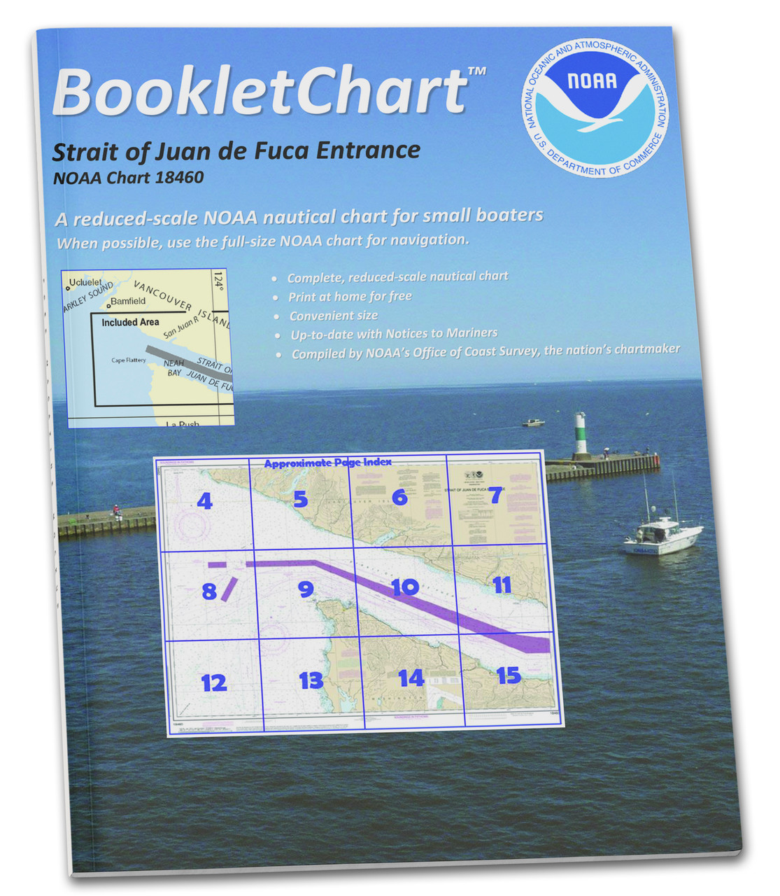 NOAA BookletChart 18460: Stait of Juan de Fuca Entrance