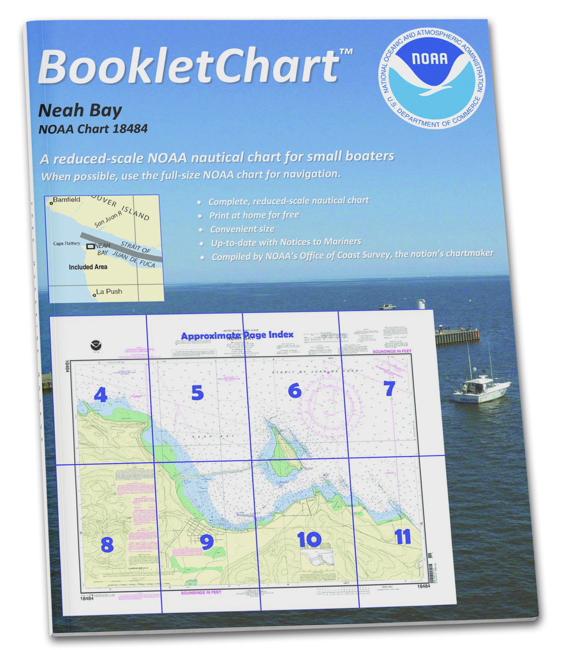 NOAA BookletChart 18484: Neah Bay