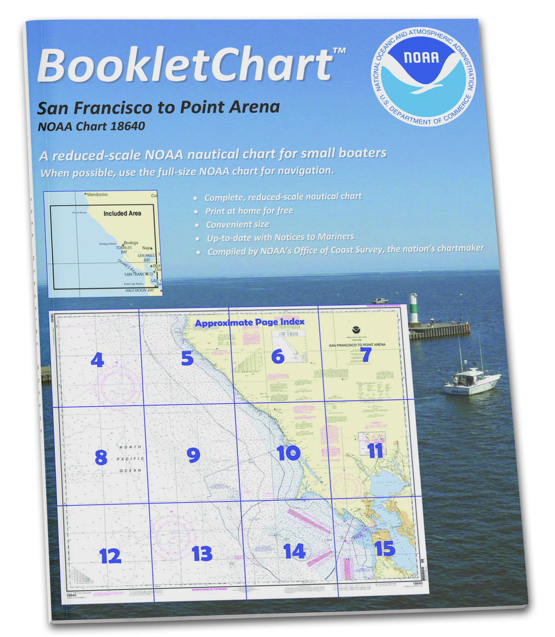 NOAA BookletChart 18640: San Francisco to Point Arena