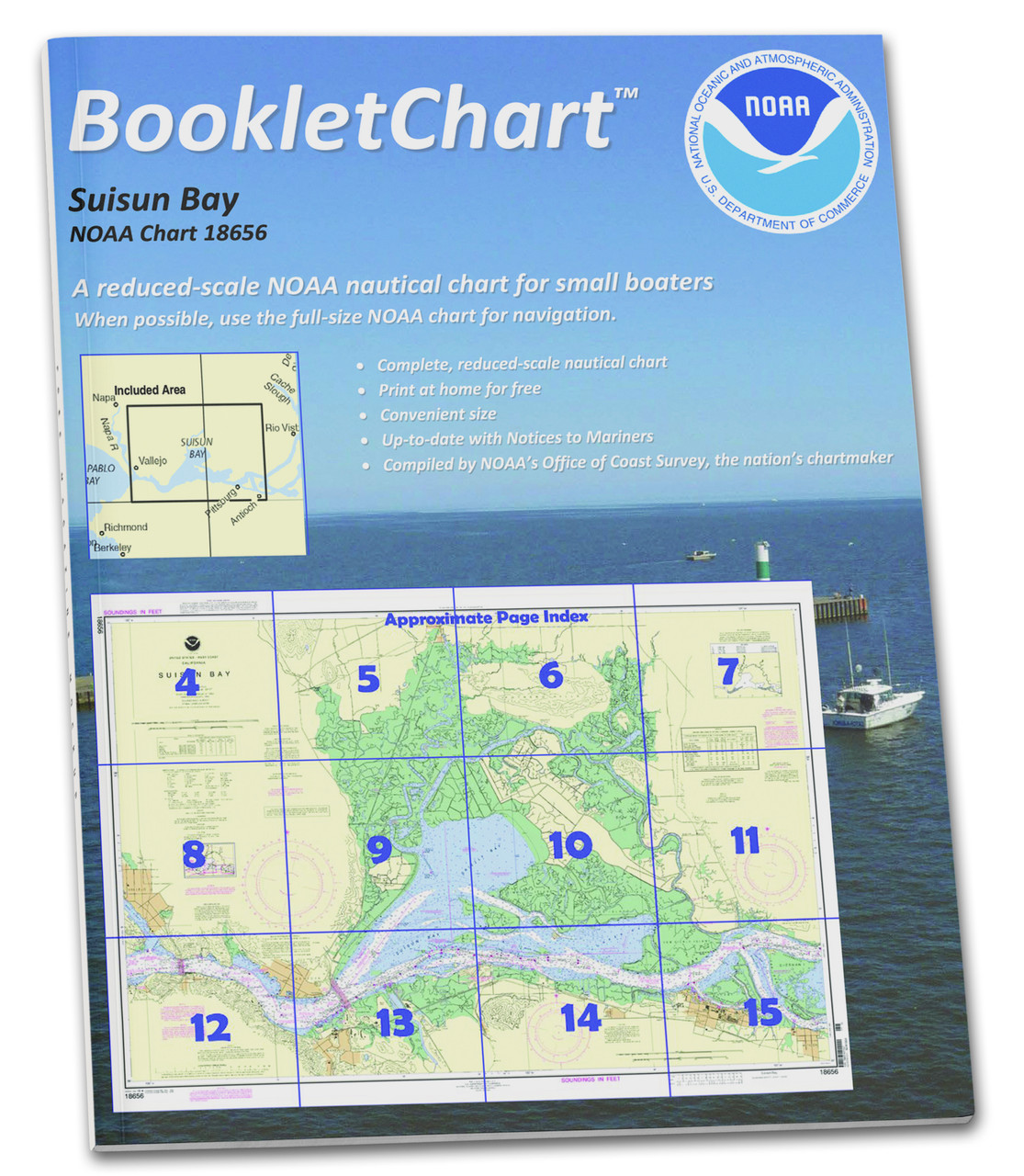 NOAA BookletChart 18656: Suisun Bay