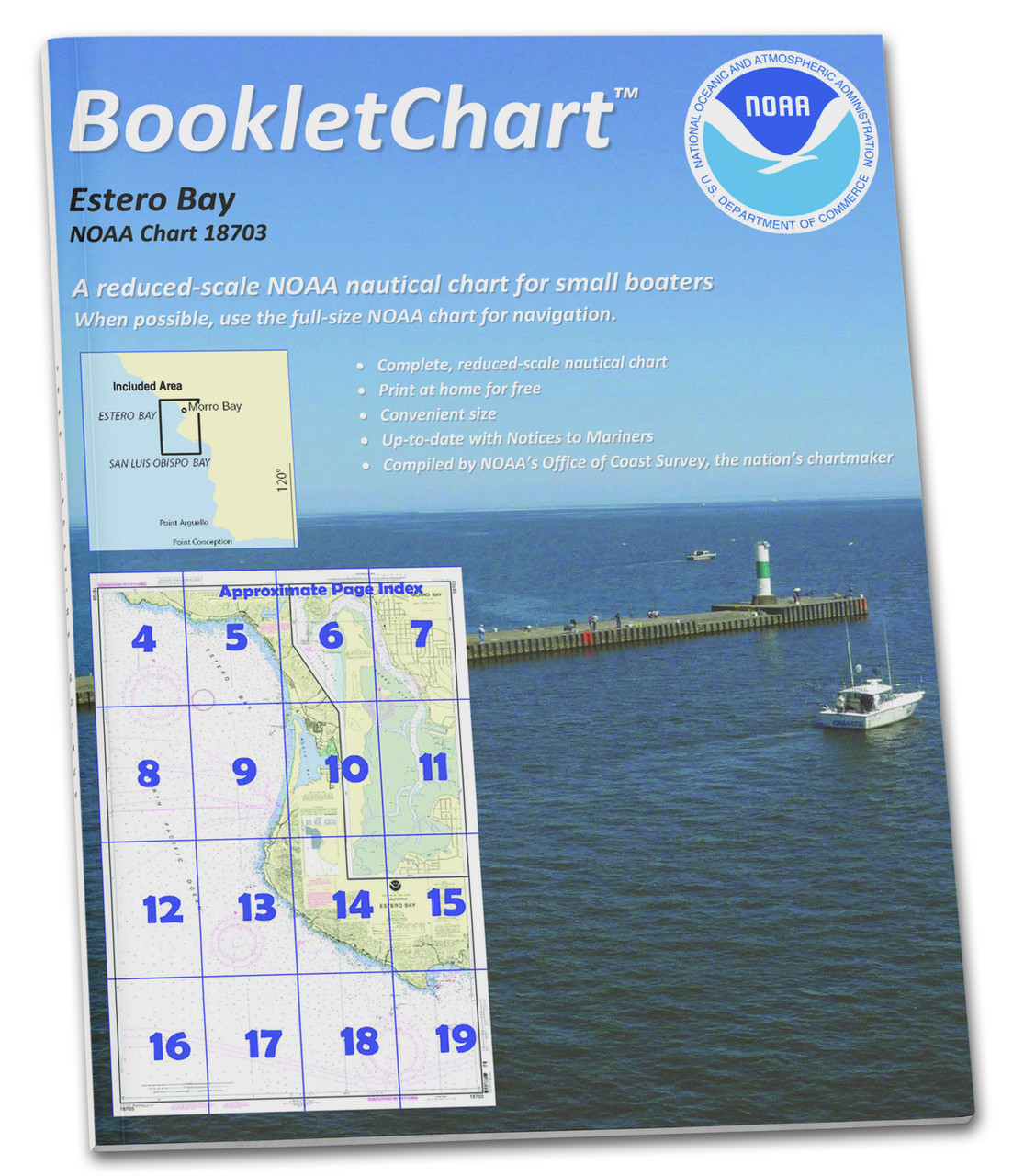 NOAA BookletChart 18703: Estero Bay;Morro Bay