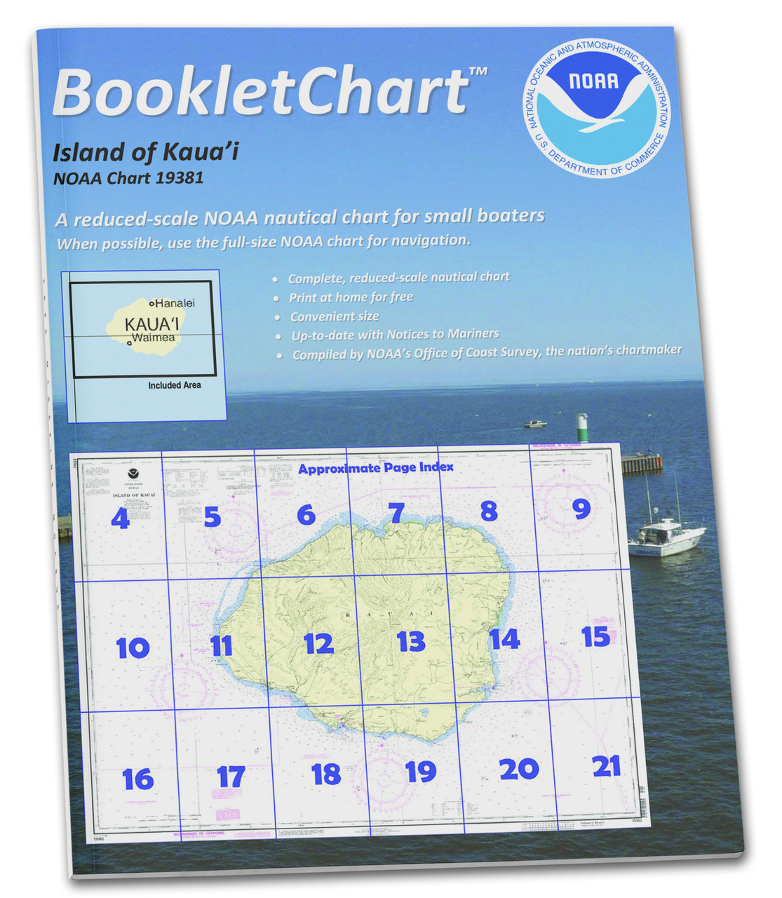 NOAA BookletChart 19381: Island of Kaua'i