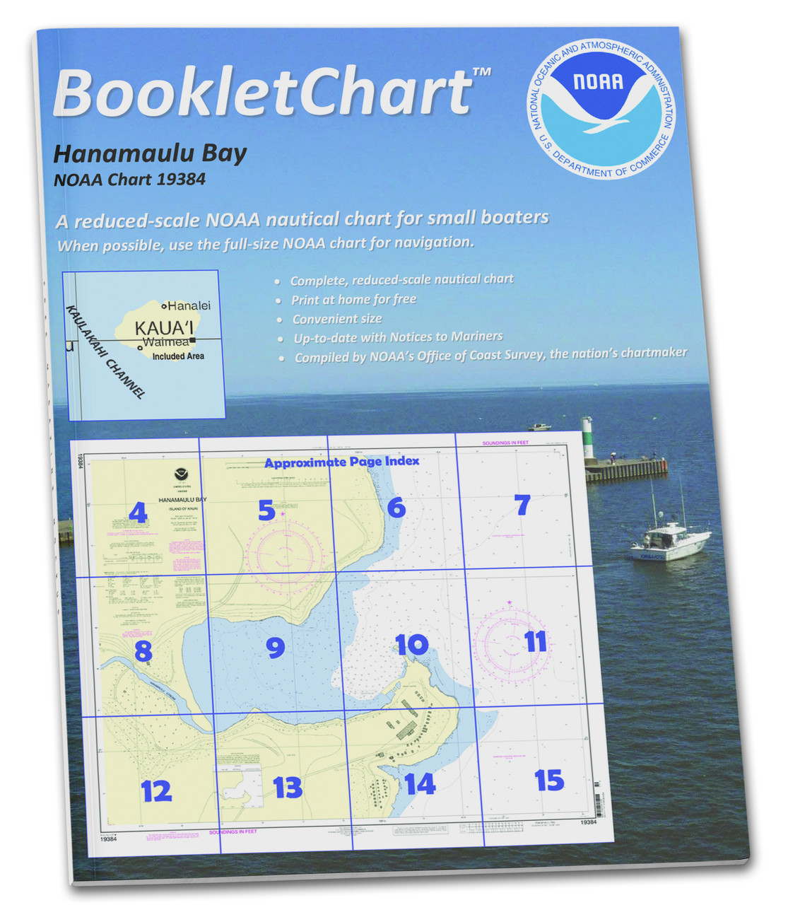 HISTORICAL NOAA BookletChart 19384: Hanamaulu Bay Island of Kaua'i