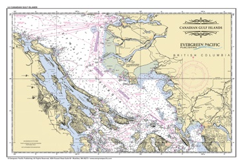 Placemat of Canadian Gulf Islands