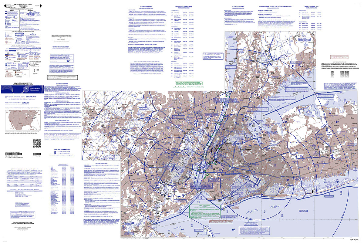 VFR Helicopter Route charts (Folded), Folded Chart: New York (HELNY) [CLONE]