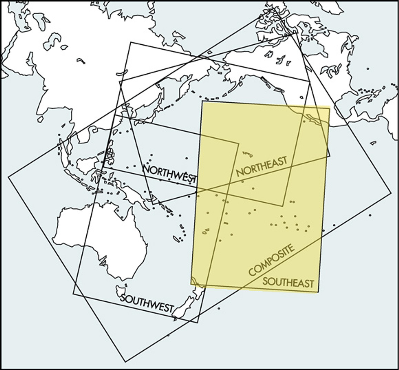 FAA Chart: North Pacific Route Chart Southeast FLAT