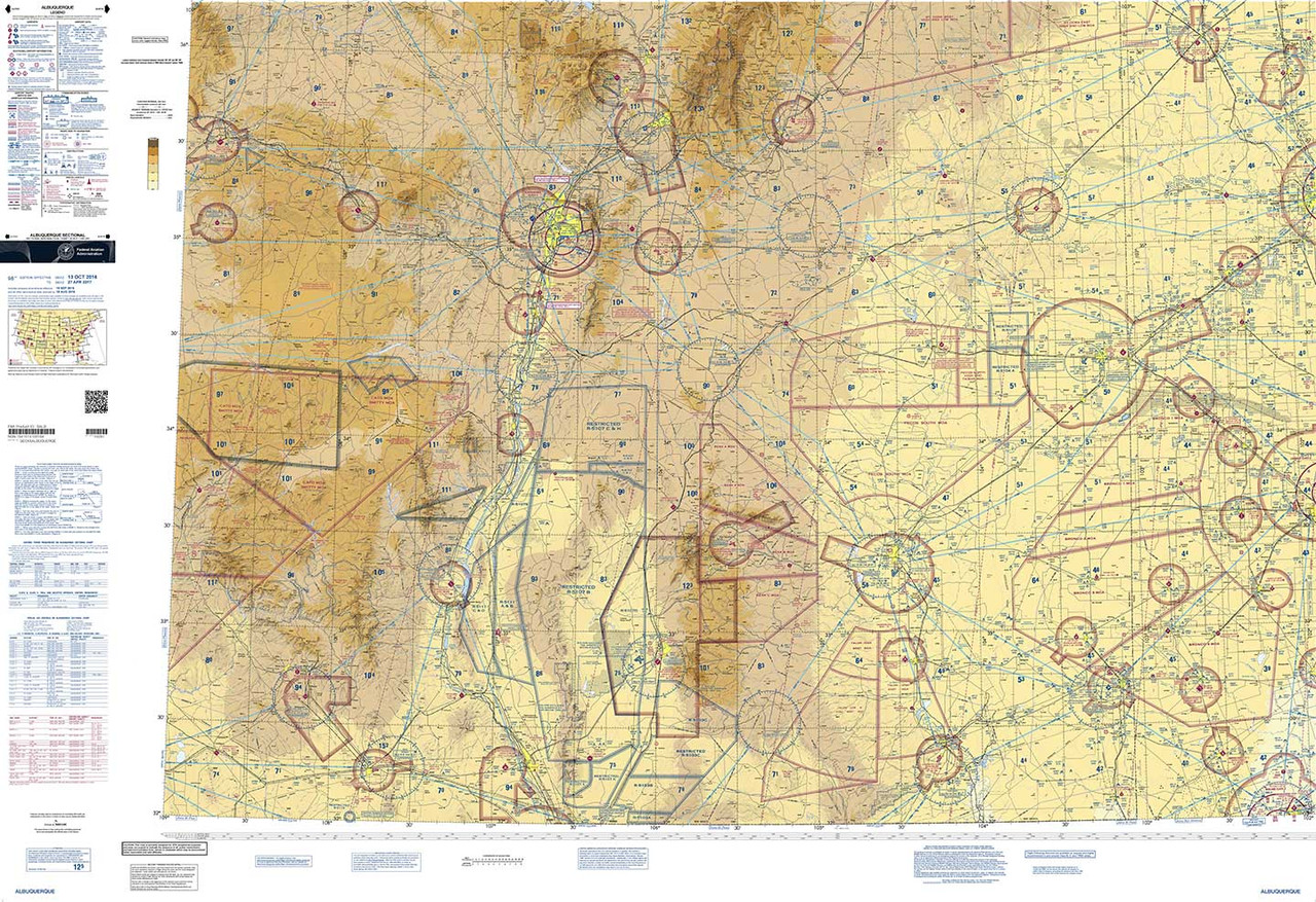 VFR Sectional Charts, Chart: Albuquerque (SALB) [CLONE]