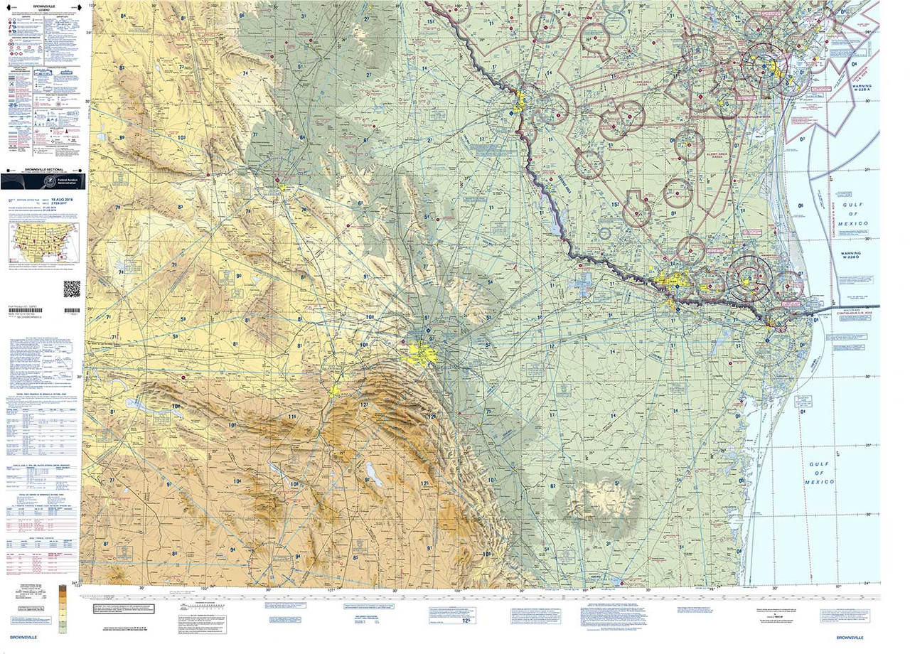 VFR Sectional Charts, Chart: Brownsville (SBRO) [CLONE]