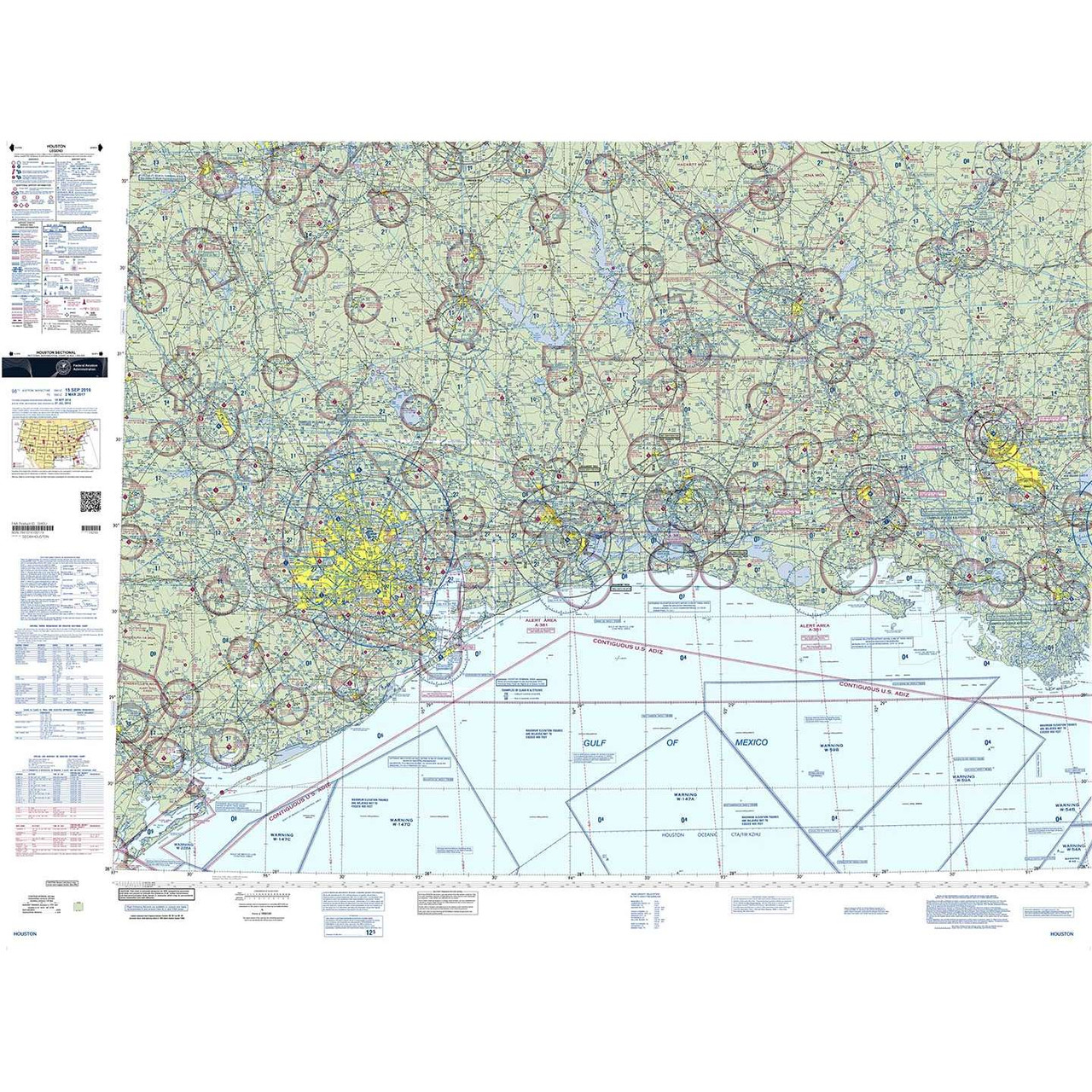 VFR Sectional Charts, Chart: Houston (SHOU) [CLONE]