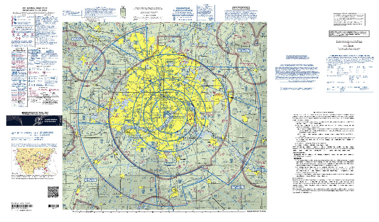 Terminal Area Charts (Folded), Folded Chart: Minneapolis/St. Paul (TMSP)
