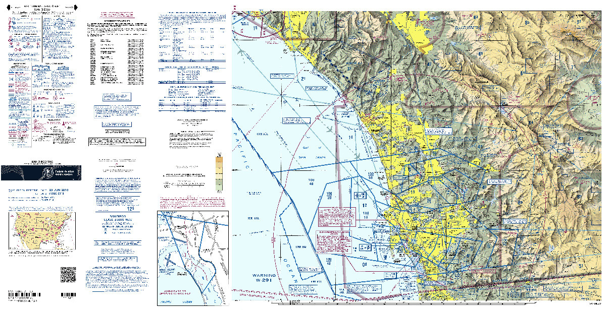 Terminal Area Charts (Folded), Folded Chart: San Diego (TSD)
