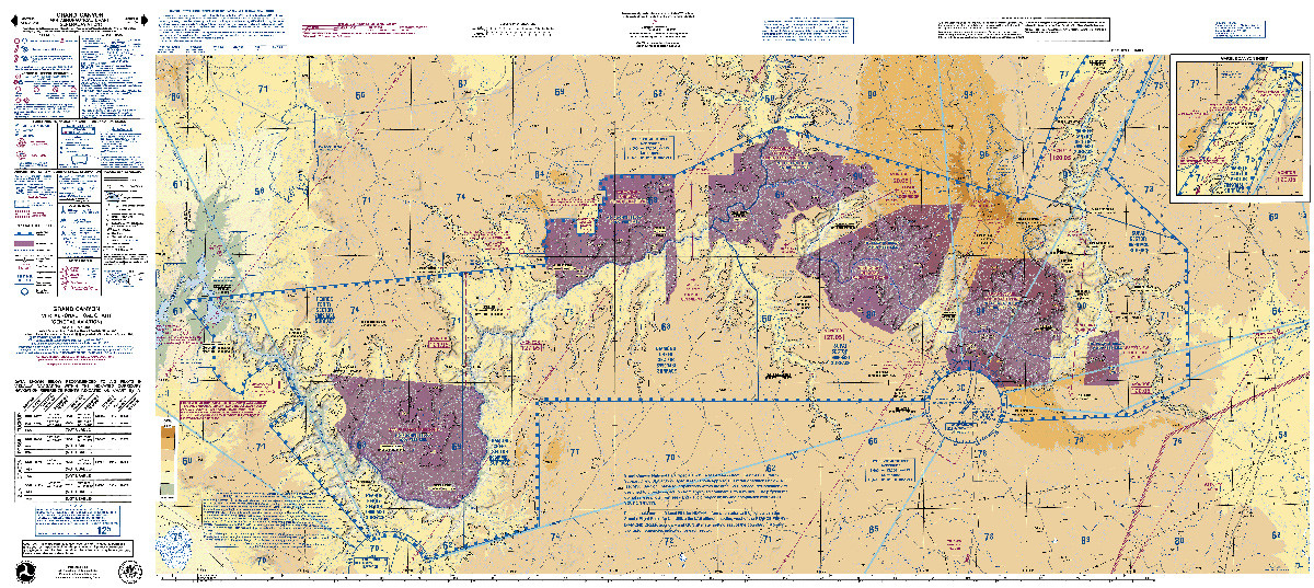 VFR Helicopter Route charts (Folded), Folded Chart: Grand Canyon (VFRGC) [CLONE]