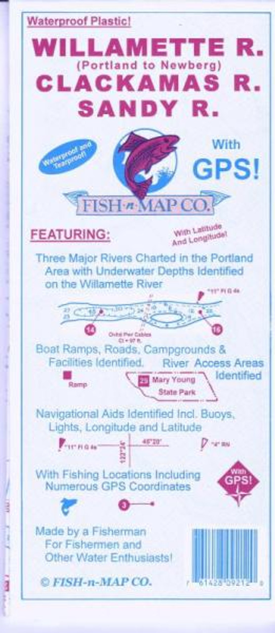 Fish-n-Map:Willamette River, Clackamas River, Sandy River